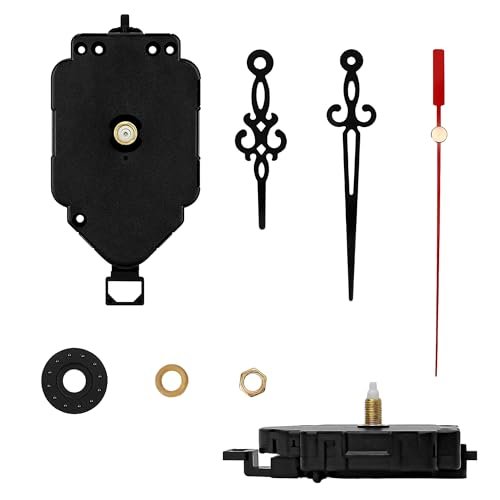 HR1688 DIY Wall Clock Motors Battery Powered Replacement Kit Silent For Do It Yourself, Movement Large Clock Mechanism, Electric Arm Pendulum Quartz Kits High Torque Bell Repair Miller for Home Office