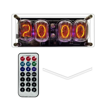 IN-12 Glow Tube Nixie Clock Fluorescent 225 Colors Light Display Time Date