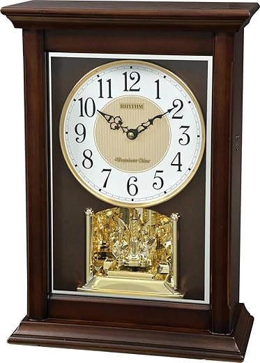 J. Thomas Rhythm Clocks WSM Kingston Wooden Musical Mantel Clock