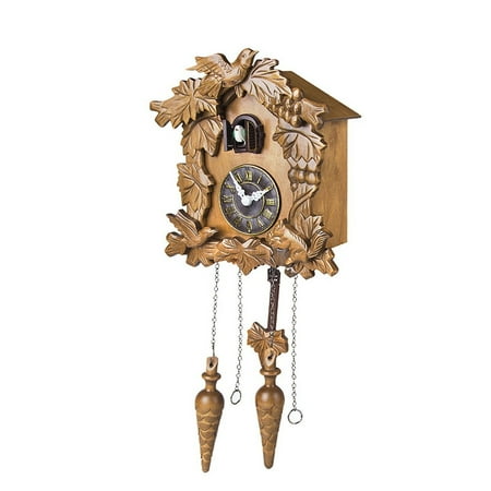 Kendal Quartz Black Forest Indoor Cuckoo Clock, Pendulum Motion