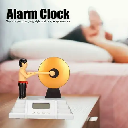 Kids Alarm Clock, Digital Alarm Clock With Gong Stick Supports Screen Backlight For[3746]