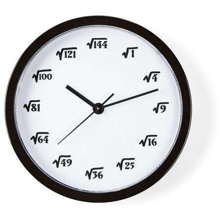 KioJJp Square Root Unique Decorative 10 Wall Clock