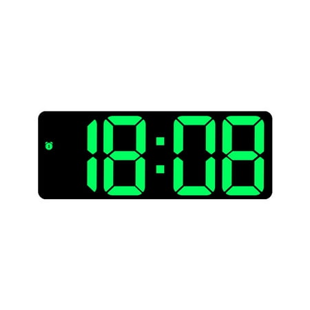 Kojooin Colorful Led Electronic Alarm Clock 3 Levels Adjustable Brightness Time Date Temperature Display Large Screen Table Clocks