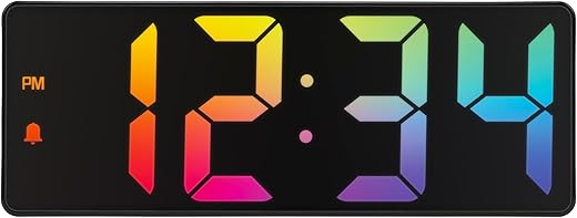 La Crosse Technology Equity 617-386 2” Gradient Digital Alarm Clock with Indoor Temperature