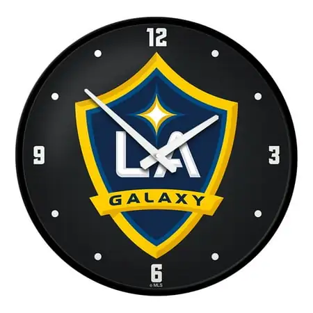 LA Galaxy 17.5 Modern Disc Wall Clock