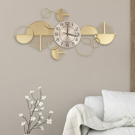 Large Luxury Art Wall Watch Modern Wall Clock Home Decor 86x43cm