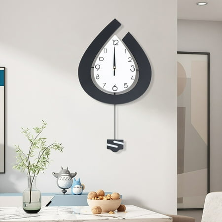 Large Wall Clock for Living Room Decor Big Pendulum Modern Silent Wall Clock