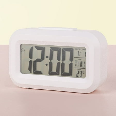 LED Digital Night Glow Alarm Clock Electronic Alarm For Home Office Backlight Snooze Calendar Clock Temperature Electronic Clock