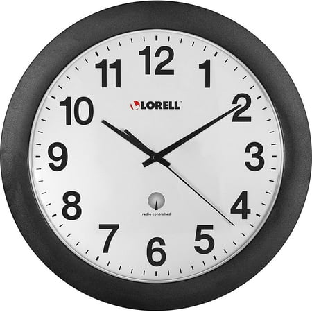 Lorell LLR60997 12 Round Radio Controlled Wall Clock