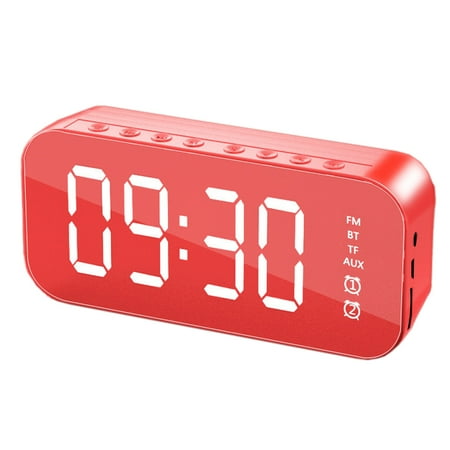 Loud Alarm Clock for Bedrooms ,Heavy Sleepers Adults,,Dimmer,USB Charger, Bedside Digital Clock with Led Display for Kids,Teens,Seniors,red，G41181