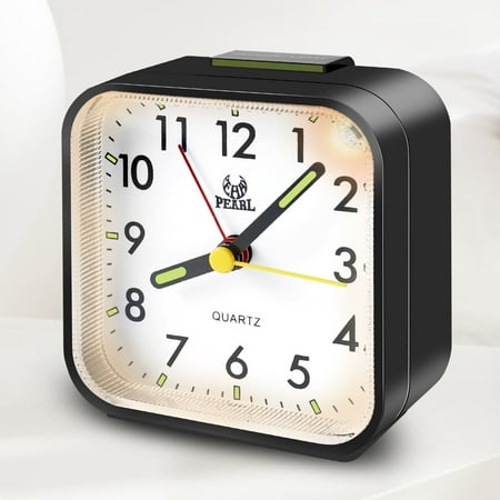 Lzvxtym Alarm Clock No Ticking Alarm Clock Dual Alarm Clock Silent Bedside Clock with Night Light