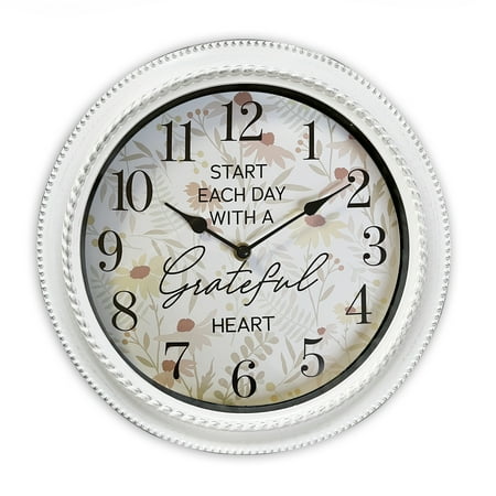 Mainstays Sentiments 12 Analog Wall Clock Quartz Movement Battery-Powered Inspirational Wall Clock