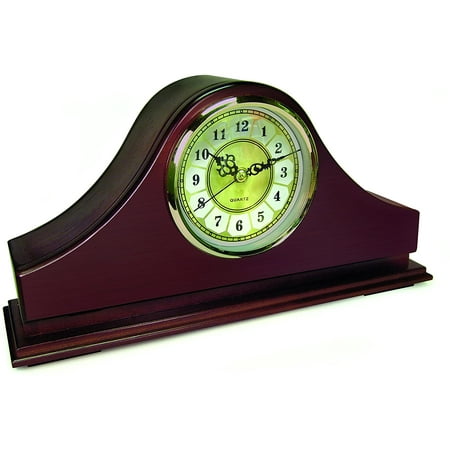 Mantel Concealment Gun Clock, Mahogany, One Size