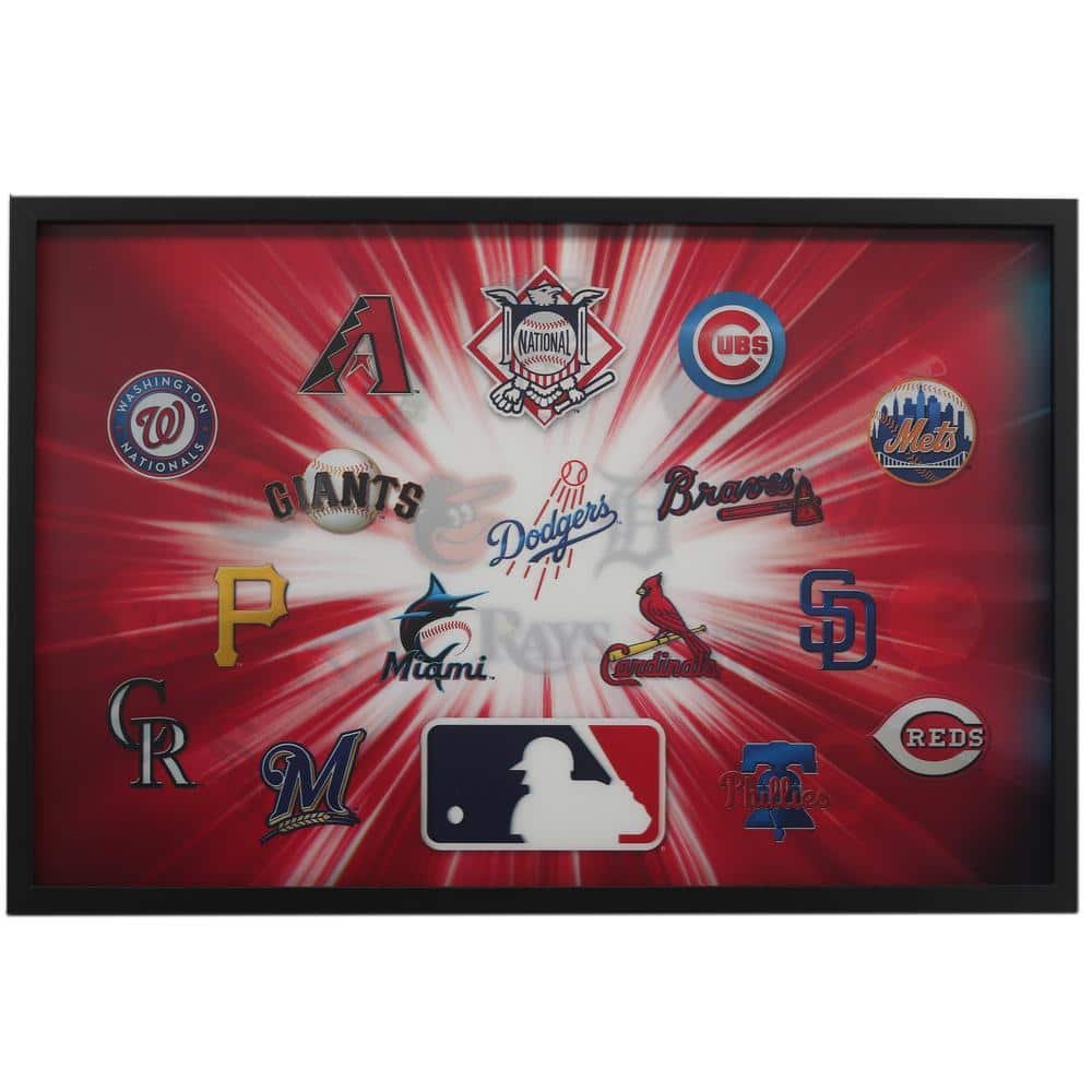 Mlb Team Logos Lenticular Wall Art
