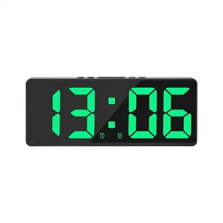 Multi Function LED Alarm Clock Student Dormitory Small Alarm Clock Temperature Date Display Multi Group Alarm Clock