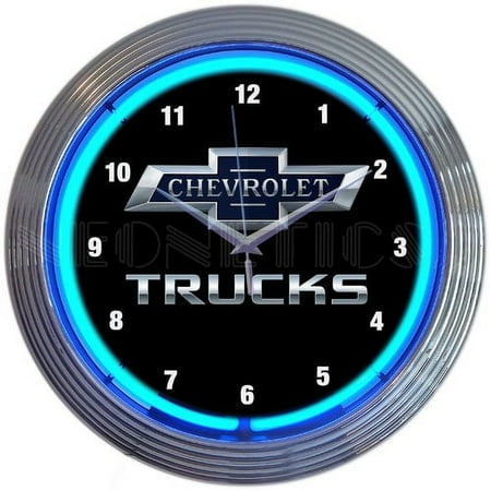 Neonetics Chevy Trucks 100th Anniversary Neon 15'' Wall Clock