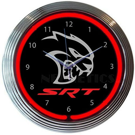 Neonetics Dodge Hellcat Srt Neon Clock