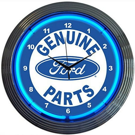 Neonetics Ford Genuine Parts Neon Wall Clock, 15-Inch