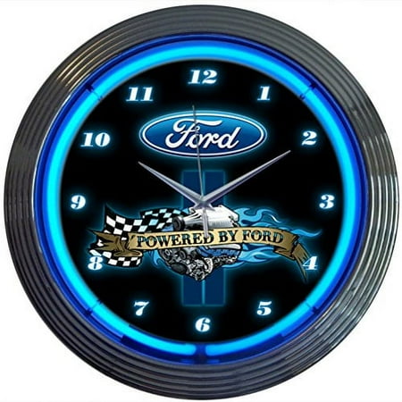 Neonetics Powered by Ford Neon Wall Clock, 15