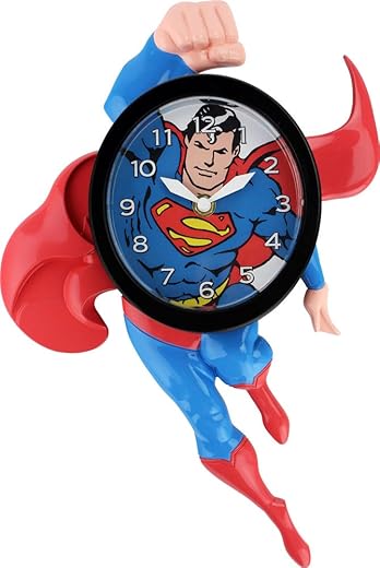 NJ Croce Superman Animated Wall Clock