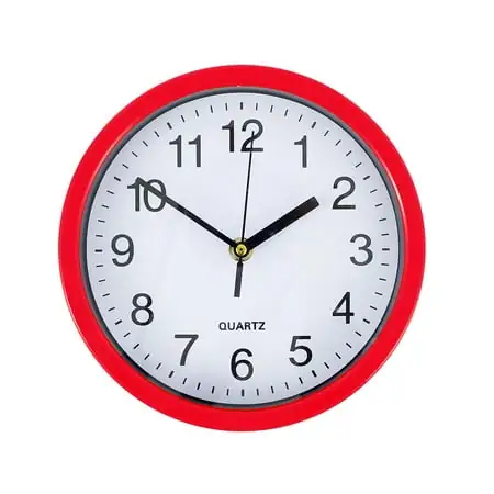 ODOMY Modern Wall Clock, 8 Inch Large Round Silent Non-Ticking Wall Clock, Big Numbers Quartz Wall Clock for Office School Home Living Room Bedroom