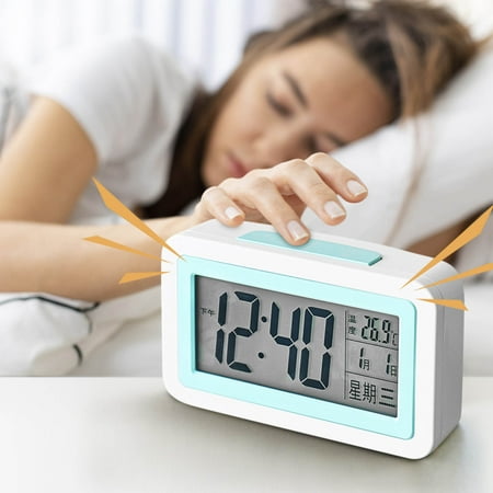 Ovzne Loud Alarm Clock for Heavy Sleeper, Vibrating Alarm Clock for Hearing Impaired Deaf, Annoying Alarm Clock,USB Port, Large Dimmable LED Display Easy to Use