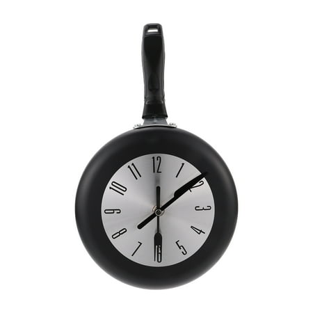 Pan Wall Clock Digital Wall Clock Griddle Home Decor Clock Frying Pan Clock Vintage Decor Hanging Clock Adorn Office