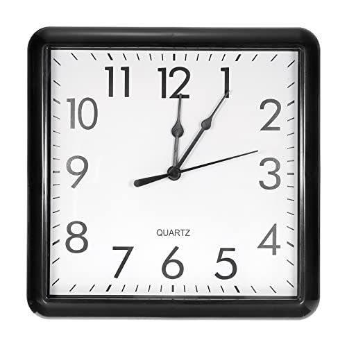 Best Square Black Silent Wall Clocks