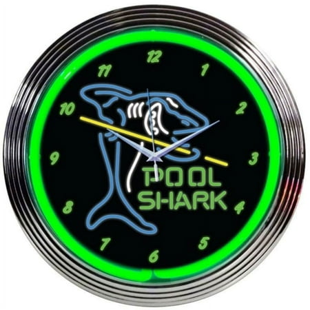 POOL SHARK NEON CLOCK – 8POOLS