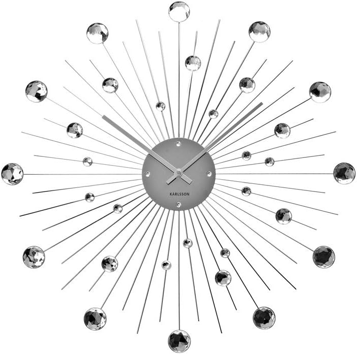 Present Time Karlsson Wall Clock Sunburst Crystal Large