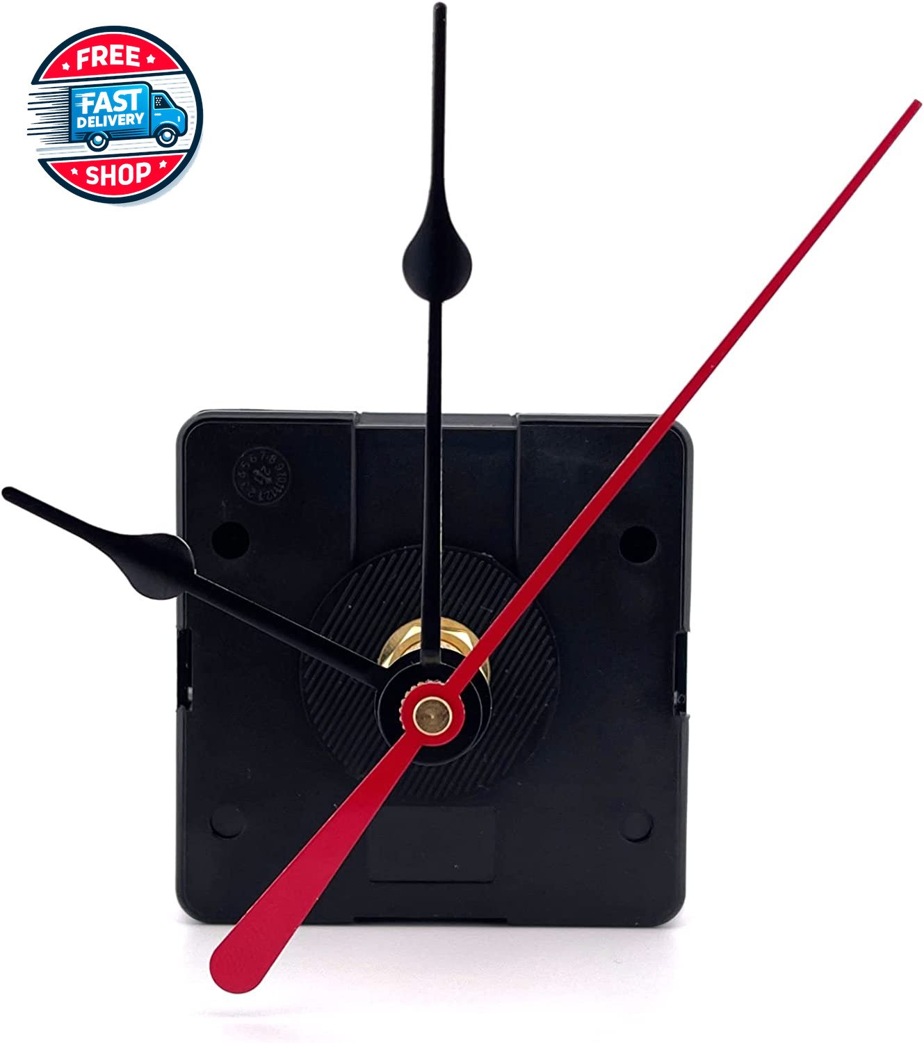 Q-80 Quartz Clock Movement, 5/16” Max Dial Thickness, 13/16" Hand Shaft