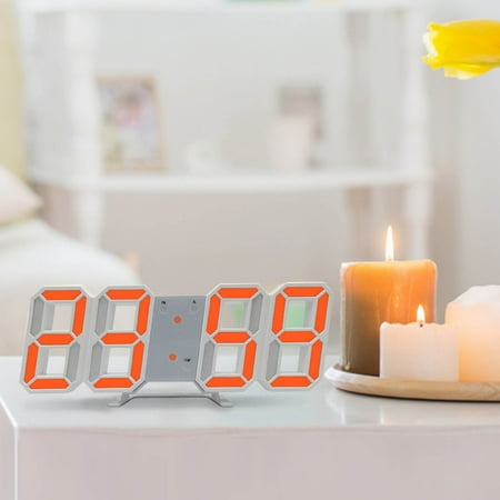 quanjun Alarm Clock,Smart Alarm Clock,Alarm Clock Battery Powered/USB powered,3D Creative Light Sensitive LED Digital Electronic Alarm Clock