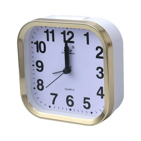 Quartz Analog Alarm Clock Portable Desk Clocks for Office Modern Travel Student