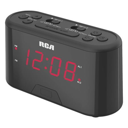 RCA Digital Radio Alarm Clock with Large Numbers, RC551, RC551