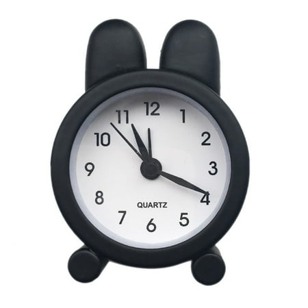 Relocy Crazy Clearance Alarm clock, Alarm Mini Clock Clock Cute Metal Small Electronic Creative Small Alarm Clock Black, Metal, 1x Alarm clock