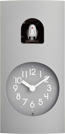 Remnos Bockoo GF17-04 GY Lemnos Wall Clock Multi-Purpose Book-Ash 3.5 x 7.2 x 5.0 inches (8.9 x 18.2 x 12.8 cm)