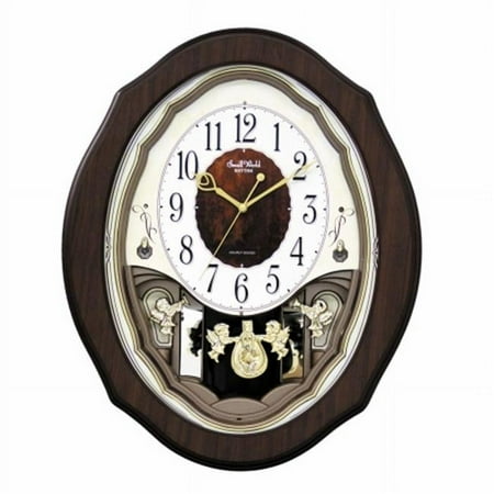 Rhythm 4MJ894WD06 Precious Angels Clock - Black