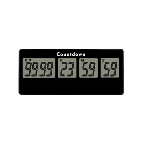 Runleader LCD 9999 Days Countdown Timer Clock Stopwatch Buzzer Alarm Magnet Holiday Exam Wedding