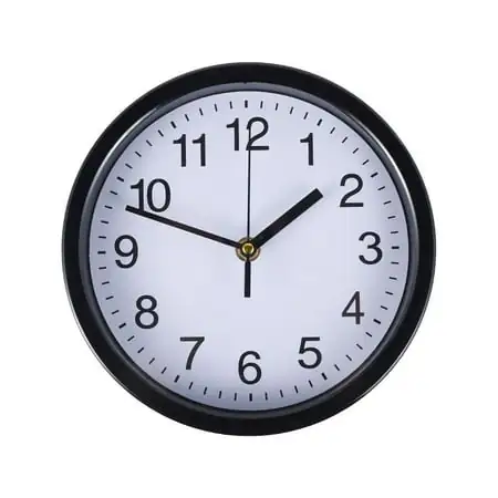 SchSin Silent Wall Clock Silent Round Wall Clock 8 Inch Battery Operated Wall Clock