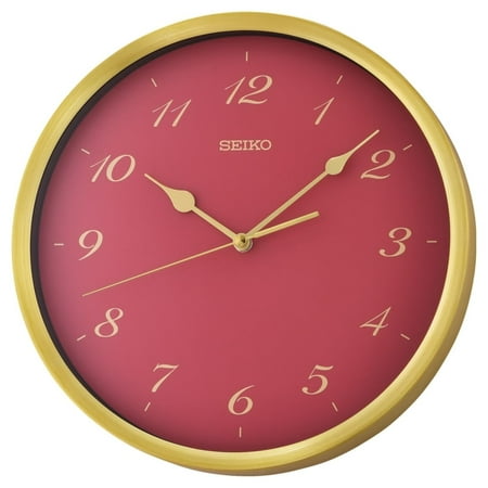 Seiko Glamourous Saito Round Wall Clock, Quartz, Analog, QXA784ALH