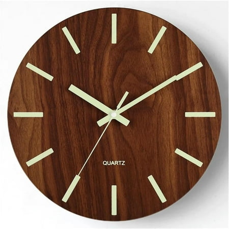 Shenbbrba 12 Quartz Modern Glow In The Dark Indoor Oversized Wall Clock, Silent Mechanism