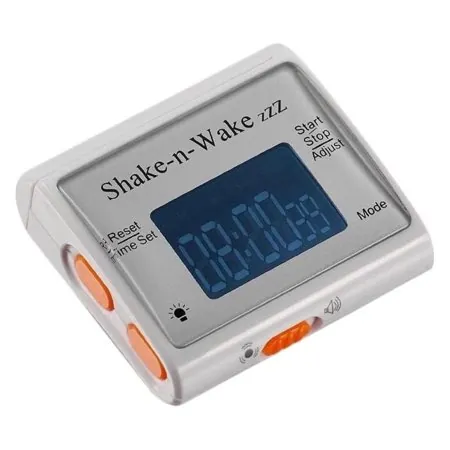 Silent Vibrating Personal Alarm Clock Shake-N-Wake (White)