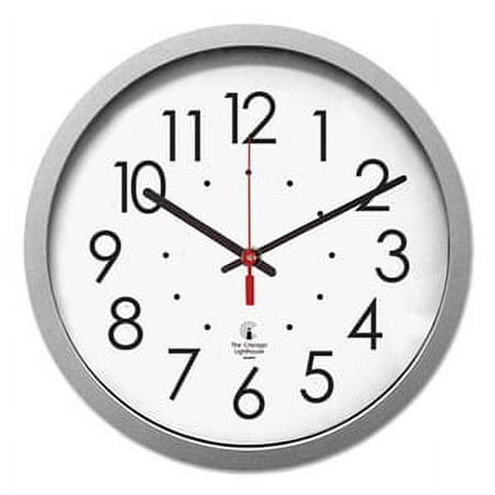 Silver Contemporary Clock