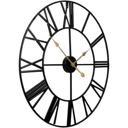 Sorbus 23 Quartz Battery Powered Wall Clock, Roman Numeral