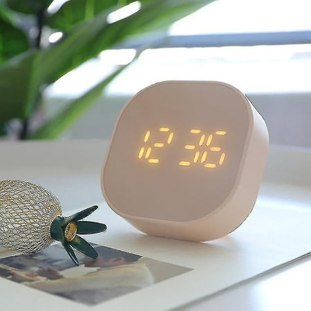 Square Small Alarm Clock Luminous Mute Led Multifunctional Digital Clock Light