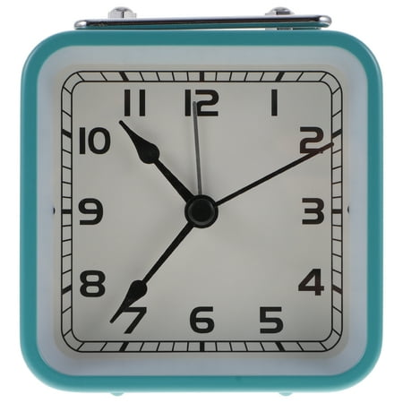 Square Small Alarm Clock Table Bedside Clocks For Bedrooms Kids Desk Silent Boy Travel