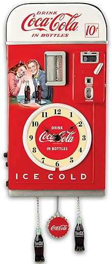 The Bradford Exchange Wall Decor: COCA-COLA Time for Refreshment Vending Machine Wall Clock