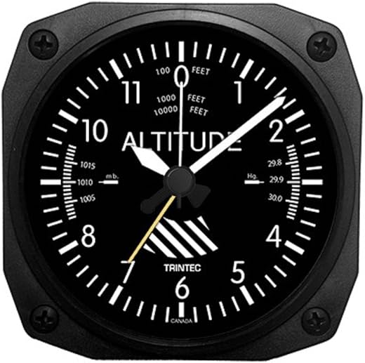 Trintec Aviation Altitude Altimeter Alarm Clock - DM60