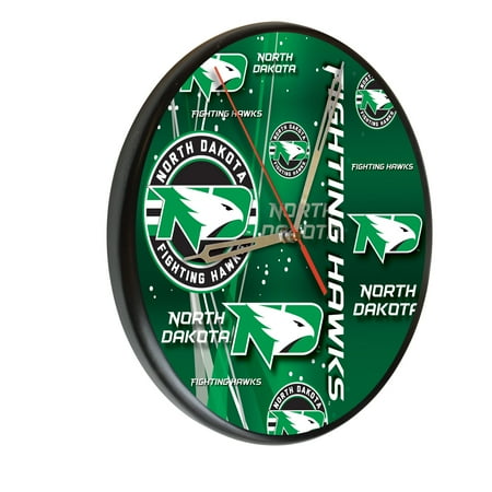 University of North Dakota 13 Solid Wood Clock