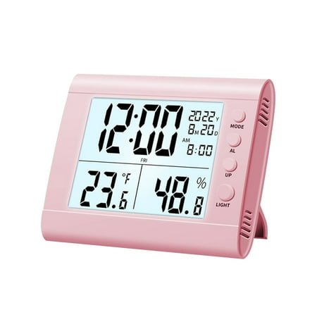 vankin Digital LED Electronic Clock with Stereo Display, Alarm Clock with Snooze, 12/24H Switch, Countdown Timer Clearance